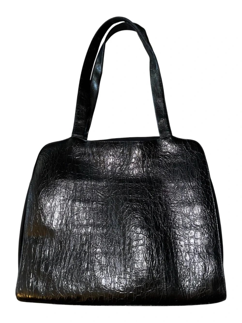 Buxton Leather Briefcase Laptop Case in Black